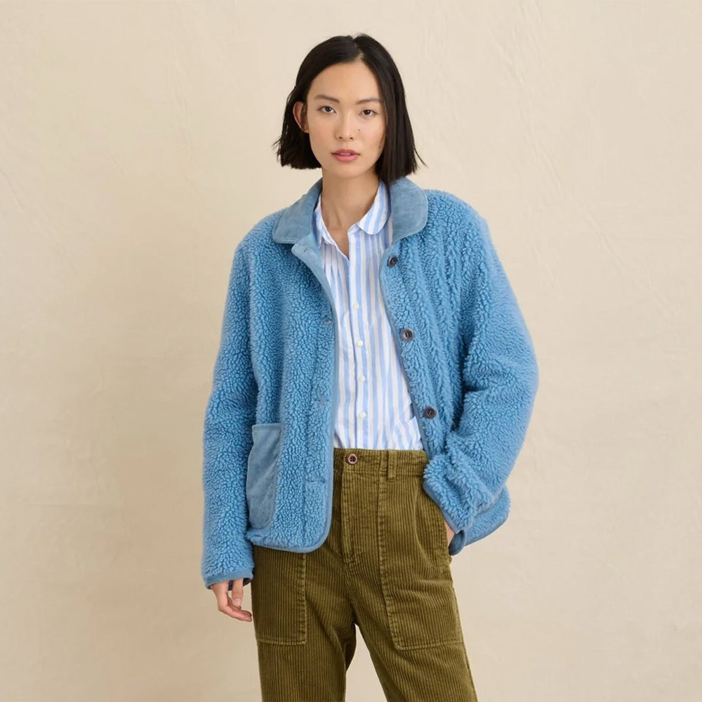 Alex Mill Light Blue Sherpa Jacket